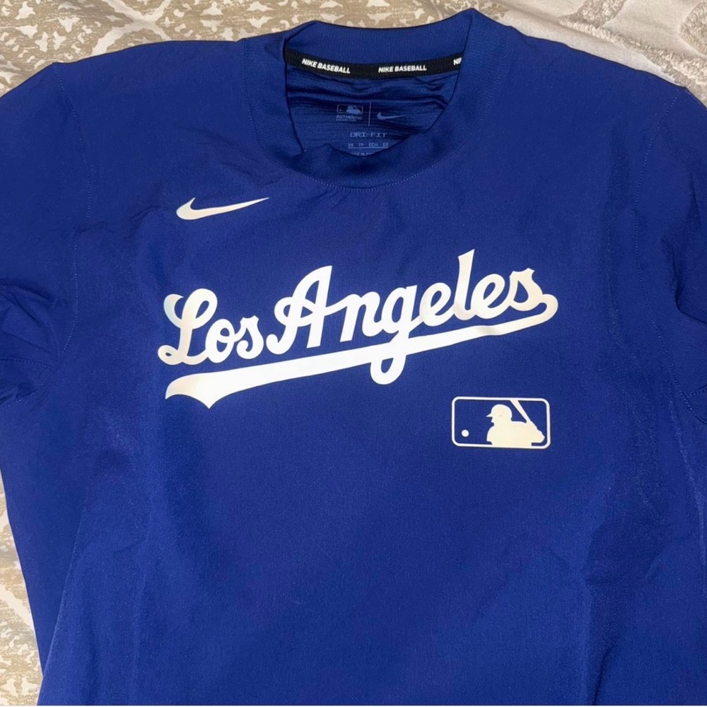 Nike Royal Blue Los Angeles Dodgers long sleeve Dri Fit Tee